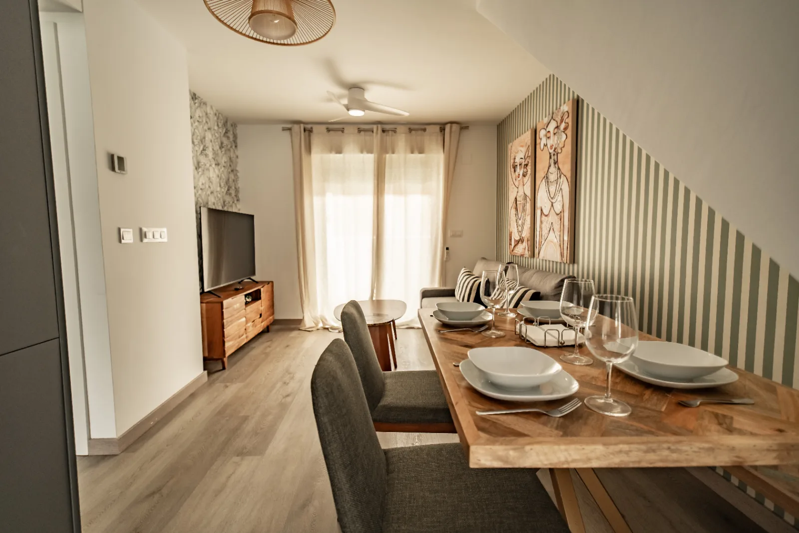 Salón de uno de los apartamentos de GitanoTarifa